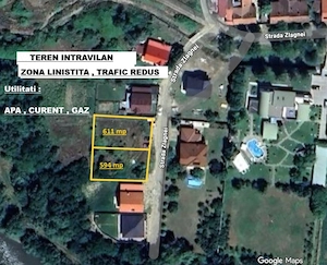 Teren intravilan de vânzare 2 parcele alipite, Caransebes zona Zlagnei