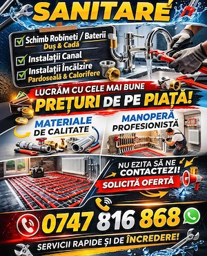 Instalator instalaţii sanitare sí termice 