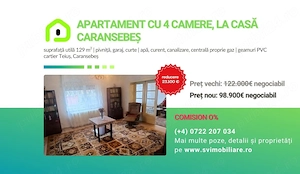 Comision 0% - Apartament cu 4 camere, la casa