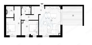 Aapartament 3 camere 79 mp utili terasa 19 mp zona Țiglari - imagine 10