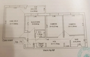 Apartament 3 camere decomandat   Tomis 3 | Eden , Constanta  - imagine 6