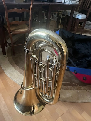 Tuba cu pistoane muzicală   stare foarte bună - imagine 4