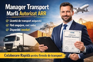 Servicii coordonator trafic  manager transport 