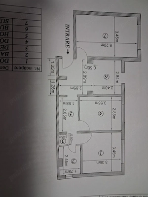 Vanzare apartament 3 camere, decomandat, parter, 65mp