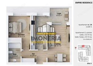 Empire Residence Tornadei 2 – Comision 0% – 2 camere spatioase, imobil premium - imagine 19