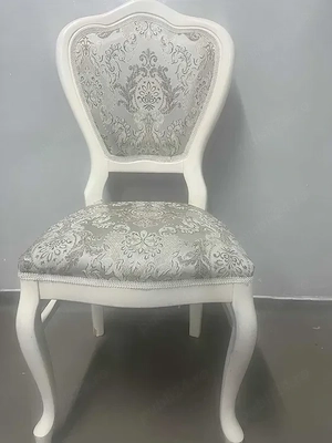 Scaun din lem masiv, tapitat - imagine 2