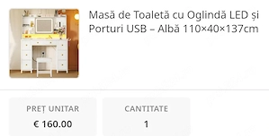 Masă de Toaletă , noua