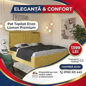 Pat Tapitat Enzo Lemon Premium Contactează-ne Variantă elegantă