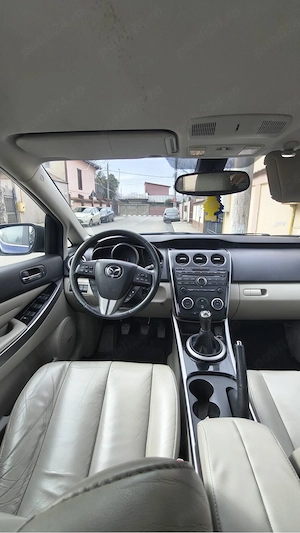Mazda CX-7 2.2 Diesel 186 CP 4x4 permanent   Motor refăcut feb 2026, Bose, piele crem - imagine 9