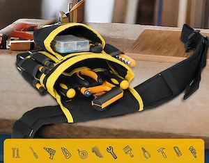 Centura scule dubla pentru electricieni, constructori, tamplari, mecanici, etc. - imagine 2