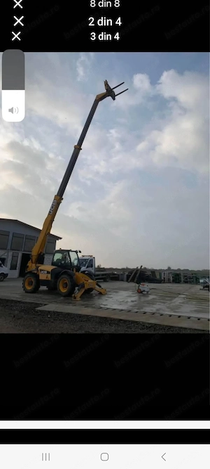 Jcb telescopic cupa și furci - imagine 4