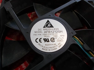 Ventilator carcasa Delta Electronics 12cm, cu PWM - imagine 2