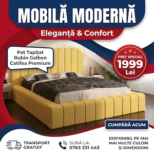 Pat Tapitat Rubin Galben Catifea Premium Comandă acum Vezi astăzi dormitoare moderne