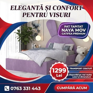 Pat Tapitat Naya Mov Catifea Premium Expediere rapidă Model nouă