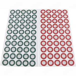 Hartie pentru izolație acumulator Li-Ion 18650   set 100 bucăți (50 verzi + 50 roșii) izolație
