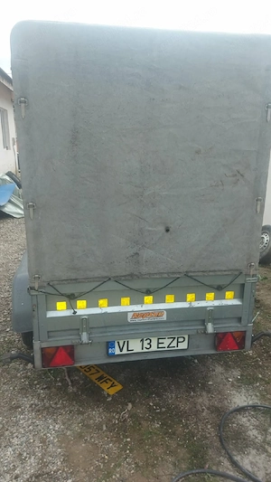 remorca cu prelata 750kg - imagine 2