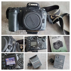 Canon EOS 20D+3 Obiective+Blitz+Filtre + Accesorii + Rucsac + Trepied