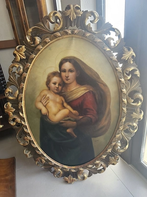 Pictură religioasă, ulei pe.panză