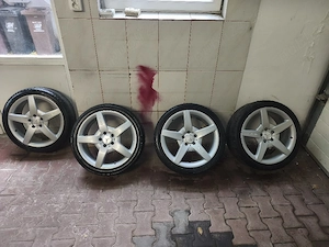 Jante Mercedes AMG , R18 , 2 lățimi, cauciucuri noi - imagine 5