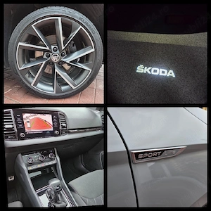 Skoda Karoq Sport Line DSG Automat 1.5 benzina 150CP Nardo Grey Cockpit Panoramic LED 07.2020 - imagine 6