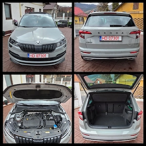 Skoda Karoq Sport Line DSG Automat 1.5 benzina 150CP Nardo Grey Cockpit Panoramic LED 07.2020 - imagine 9