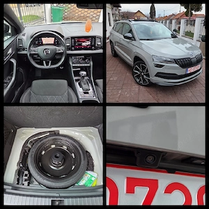 Skoda Karoq Sport Line DSG Automat 1.5 benzina 150CP Nardo Grey Cockpit Panoramic LED 07.2020 - imagine 8