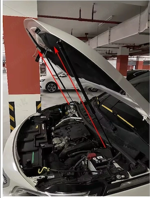 Telescoape hidraulice capota Peugeot 3008 / 5008 2017-2023 - imagine 2