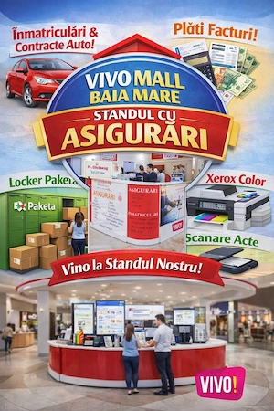 Servicii complete în VIVO MALL Baia Mare 