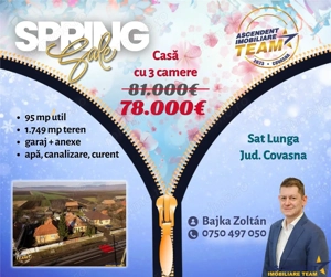 Proprietate pe 1.800 mp teren, avantaje alese, in vecinatatea orasului Targu Secuiesc.