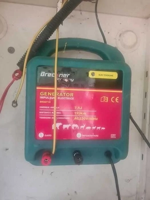 Aparat generator de impulsuri AC230V 50Hz 7.5 Joule, 120km pentru gard electric Breckner Germany 