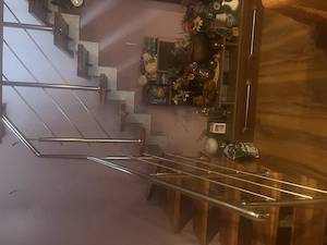 Scară de fier demontabilă îmbrăcată în lemn de nuc - imagine 4