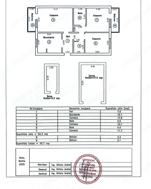 Girocului | 3 Camere | Etaj intermediat | Boxa + Garaj - imagine 10