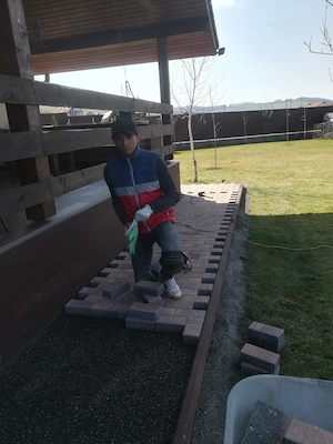 montaj pavaj borduri rigole pavele dale ierbare pavaj 3D TEL-   TEL- 