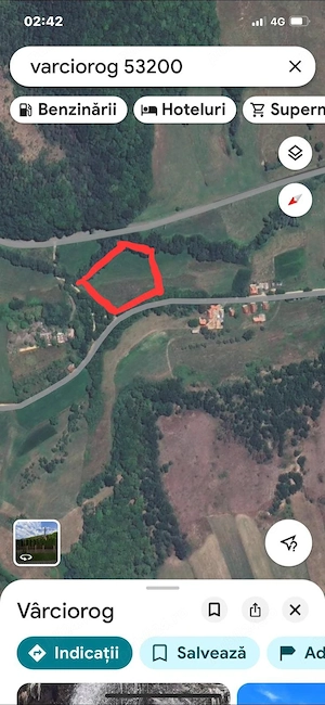 Vând teren 4200 mp ideal pt casa de vacanta  în Varciorog - imagine 2