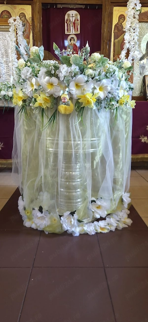 Decor botez pentru biserica 