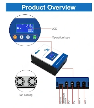 EASUN POWER MPPT 100A Controler de încărcare solară 12V 24V 36V 48V suport RS485