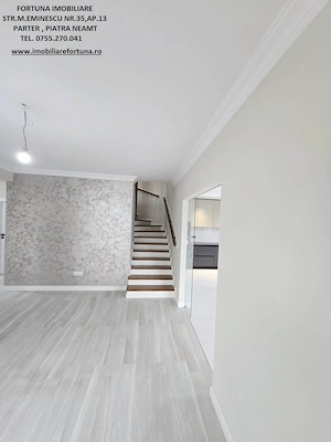 Casa noua, moderna tip duplex la alb cheie si teren 250 mp, in cartier exclusivist Piatra Neamt  - imagine 15