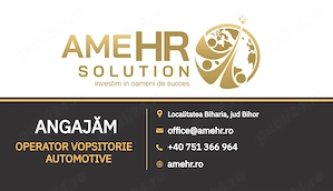 Angajăm Vopsitor în industria automotive