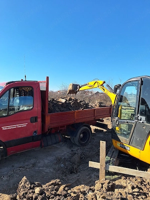 Prestări servicii, miniexcavator și basculabila 