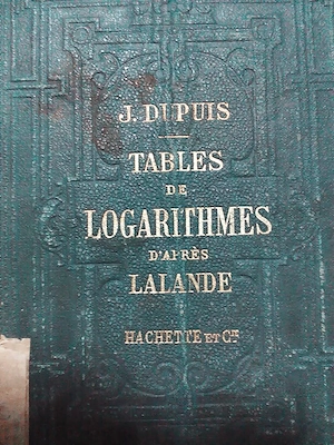 Tables de Logarithmes  de Jér me de Laland