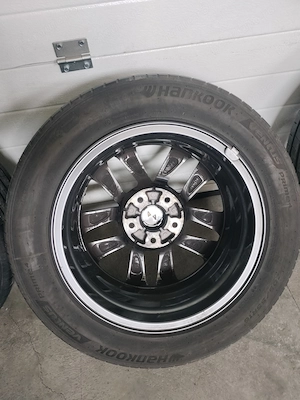 Jante 5X112 aliaj originale vw-audi cu cauciucuri 225 50 18 - imagine 2