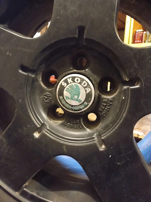 Roti aliaj negru mat originale /15 vw skoda seat audi - de vara - imagine 8