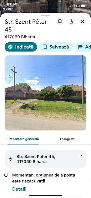 Vând teren in Biharia 3500 mp, str Szent Peter nr 45