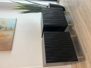 Set 2 noptiere moderne Lorelbo, stare excelentă