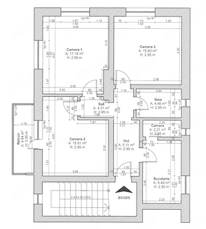 Proprietar, inchiriez apartament 3 camere - Punctele Cardinale - Tribunal - Ideal pentru birouri - imagine 10