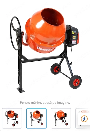 Închiriez Betoniera Panzer BET-180-800DA, 180 L, 800 W