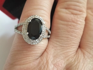 inel din argint 15gr.model celtic cu turcoaz natural si 4 pietre zircon rosu natural - imagine 5