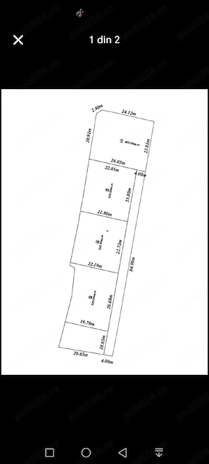 Vând 4 loturi de teren în Găești