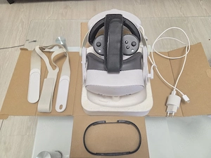 Ochelari Meta quest 3s ca nou cu garanție+ baterie externă + headstrap