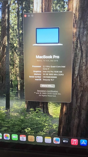 Macbook PRO Retina 15inch i7 